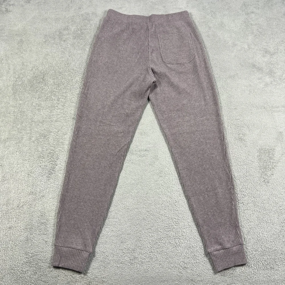 Alo Yoga Muse Sweatpants Jogger Womens Medium Ribbed Knit Dusk Purple